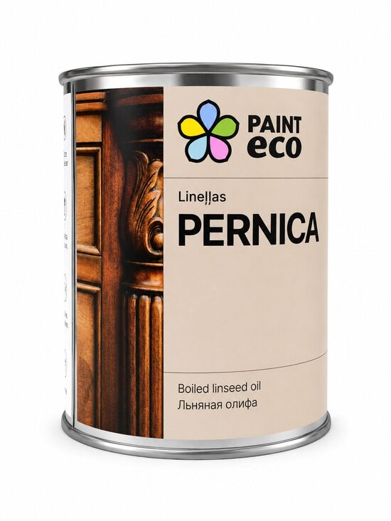 Paint Eco Lineļļas pernīca (vārīta lineļļa) - caurspīdīgs tonis - 750 ml